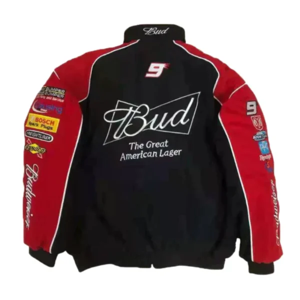 Vintage Racing Jacket Red Black - Image 2