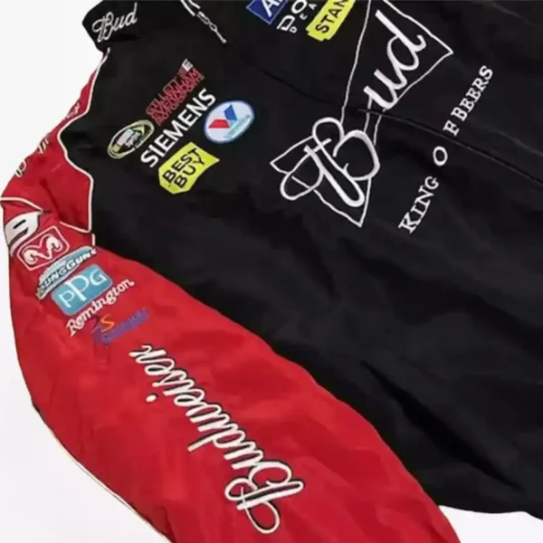 Vintage Racing Jacket Red Black - Image 3