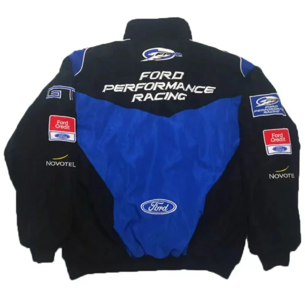 Racing Vintage Jacket Black Blue - Image 2