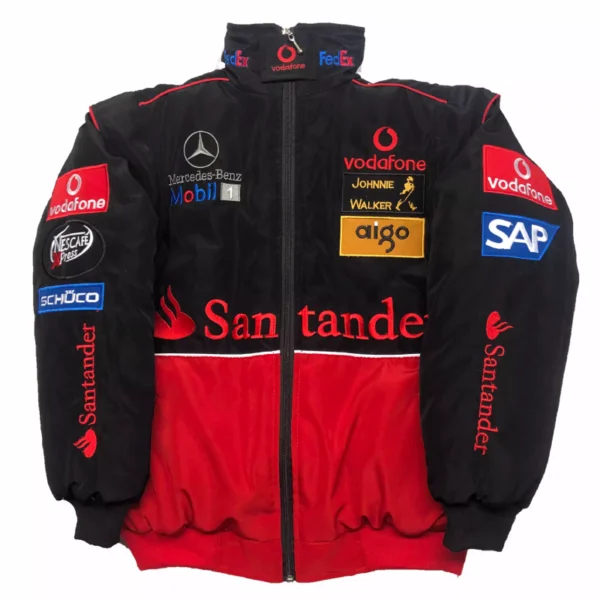 F1 Racing Jacket Black Red