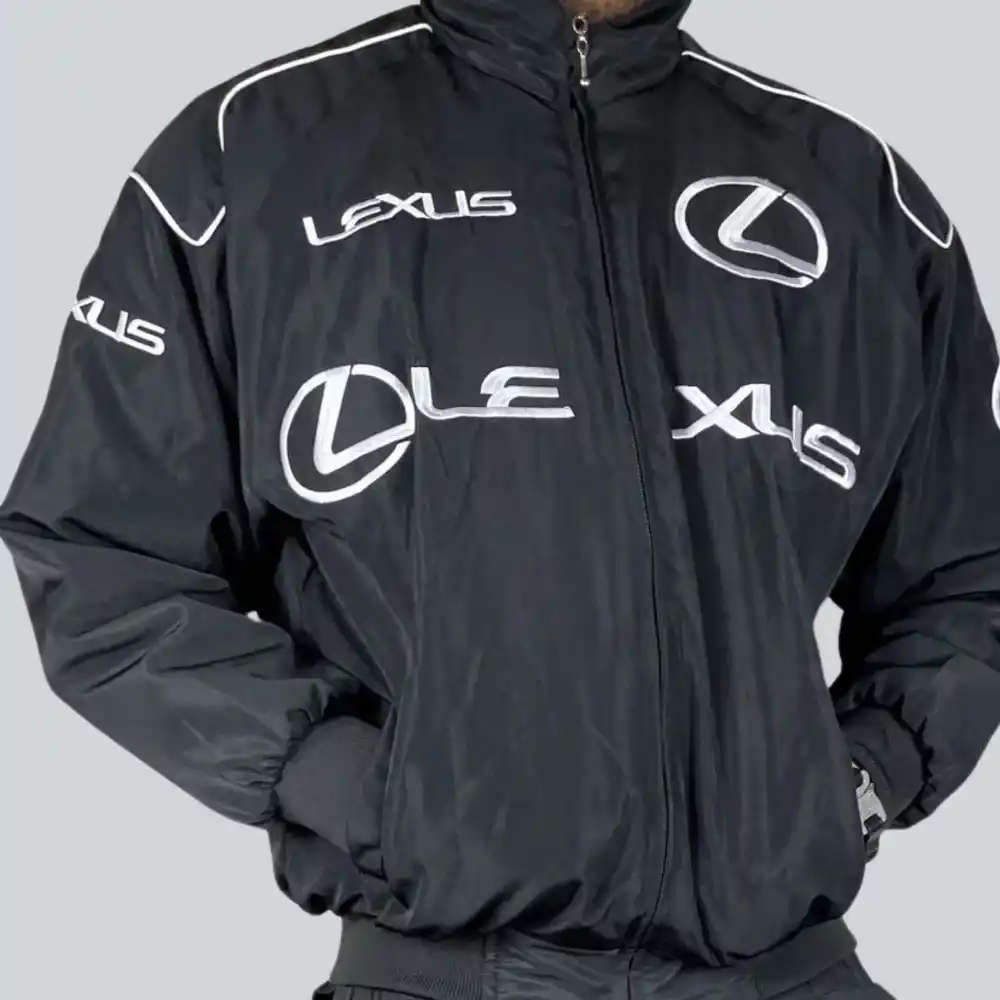 LEX Vintage Racing Jacket Black - Image 3