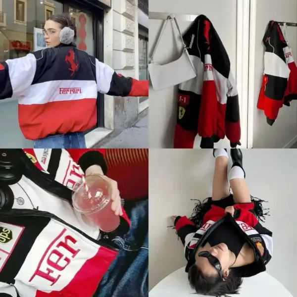 Vintage Racing f1 Jacket White - Image 8