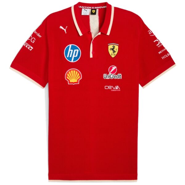 F1 Team Knitted Polo - Red