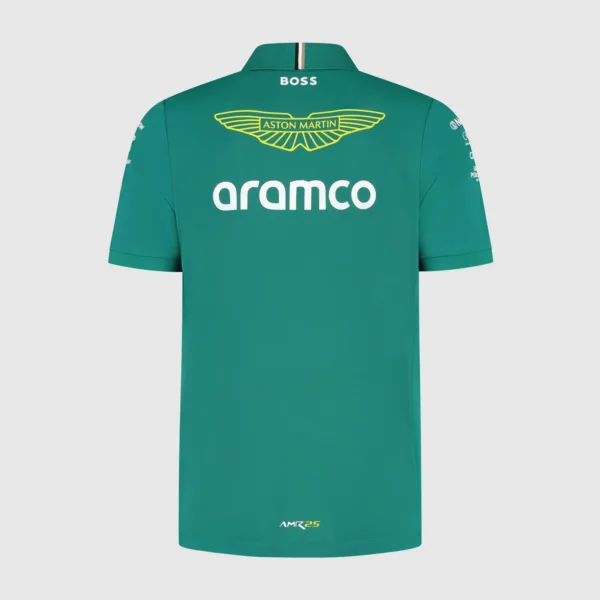 Aston Martin F1 Team 2025 Team Polo Shirt - Image 2