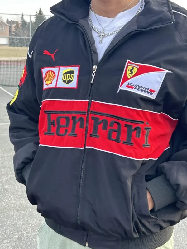 Vintage Racing f1 Jacket Black - Image 7