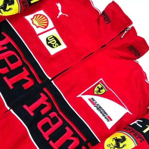 Vintage Racing f1 Jacket Red - Image 4